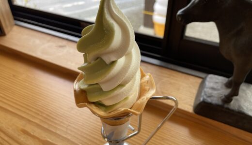 ささき牛乳ソフト・佐原わさびソフト / ささき牧場カフェ